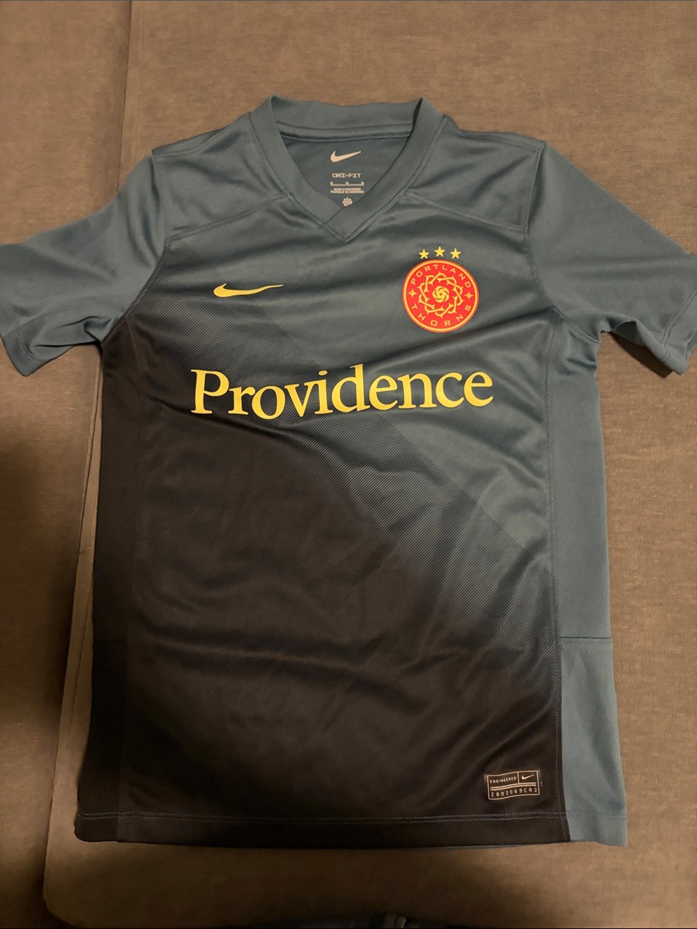 Nike Kids Gray Jersey with Yellow Providence & Red Crest